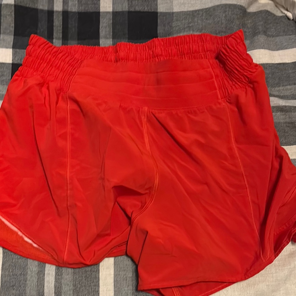 Vibrant Red Athletic Shorts